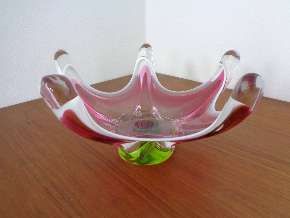Large Italian bowl in Murano glass, 1960s