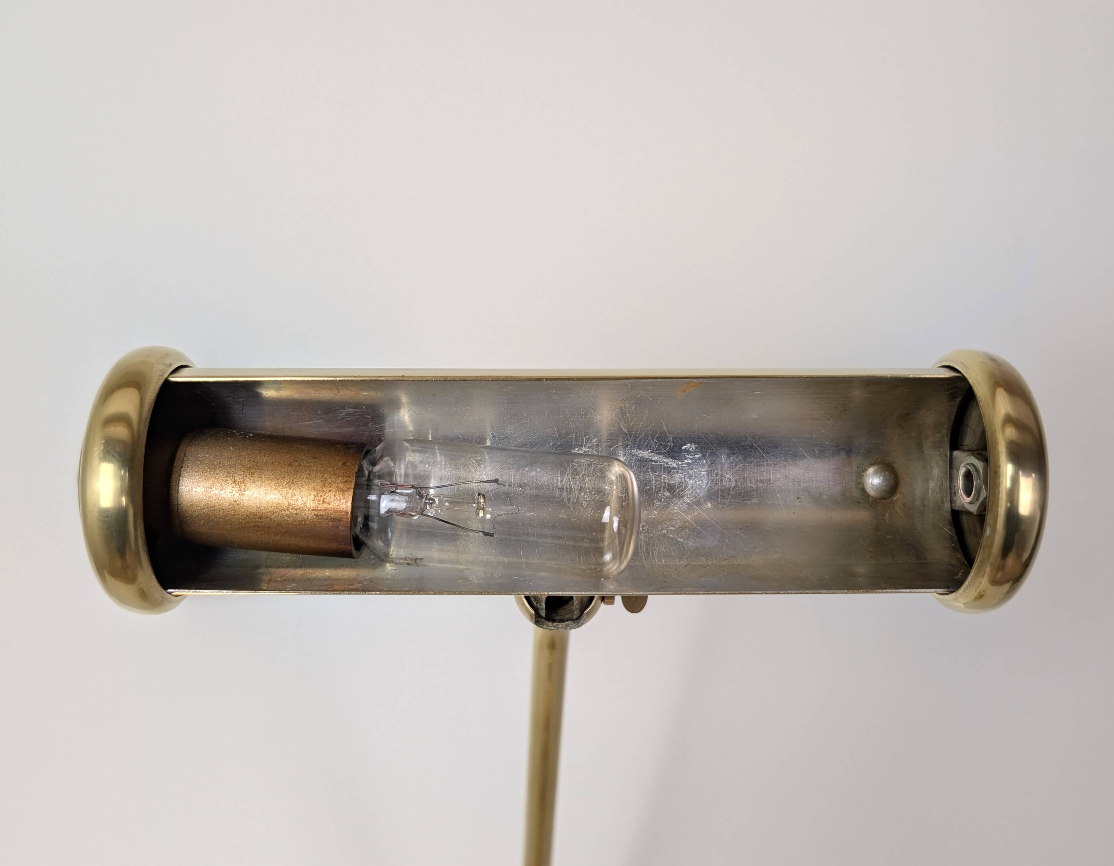 Brass desk lamp