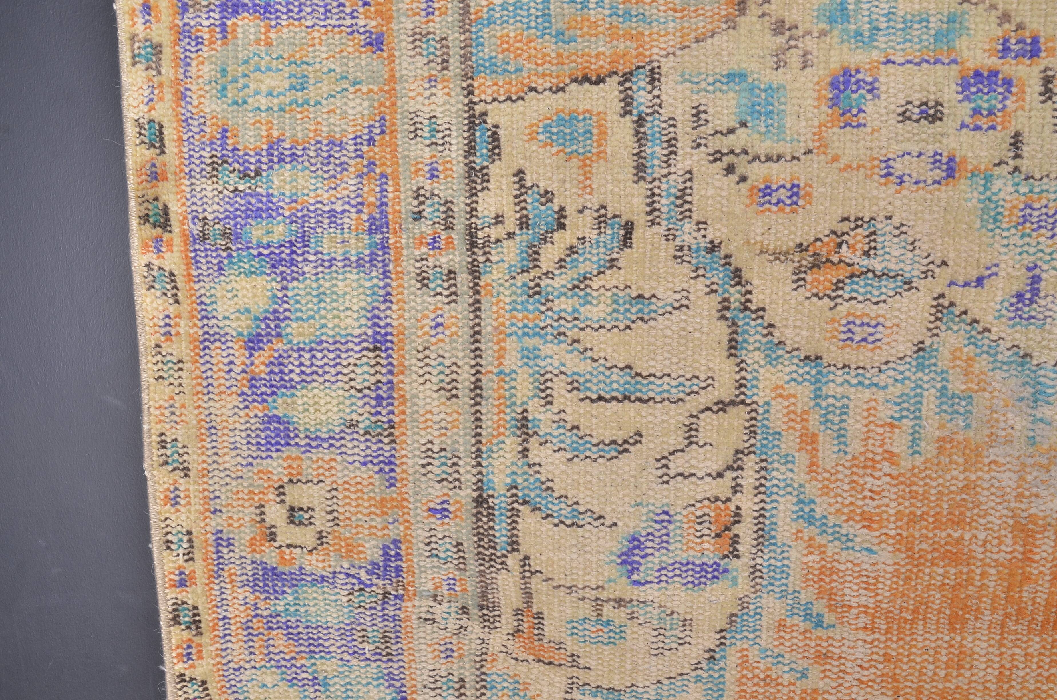 Vintage Handknotted Oushak Wool Rug sku2321