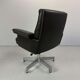 Vintage Leather Swivel Armchair De Sede DS 35, Switzerland, 1970s