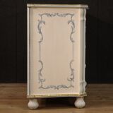 Italian dresser in lacquered, painted and gilded wood