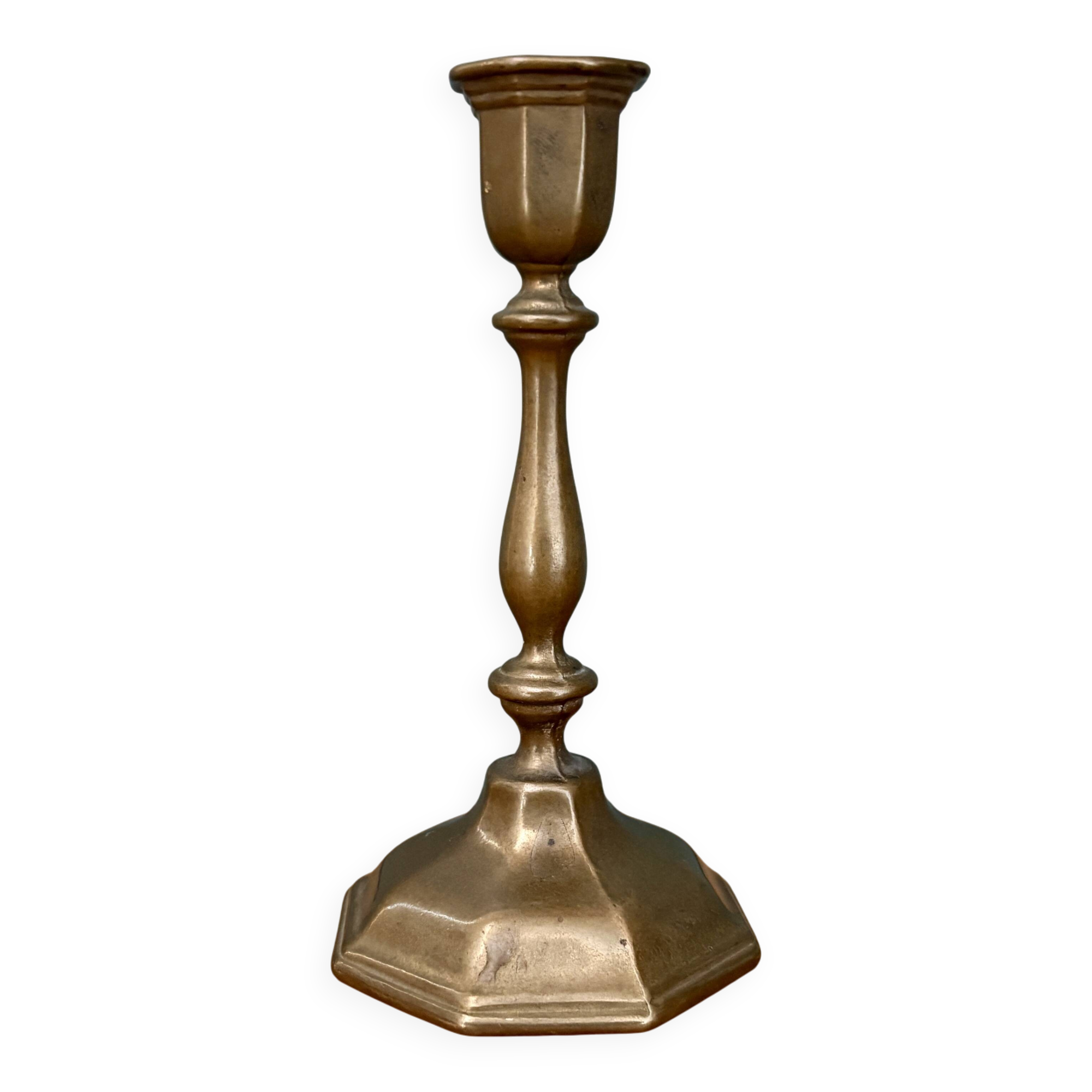Vintage brass candlestick - candle holder