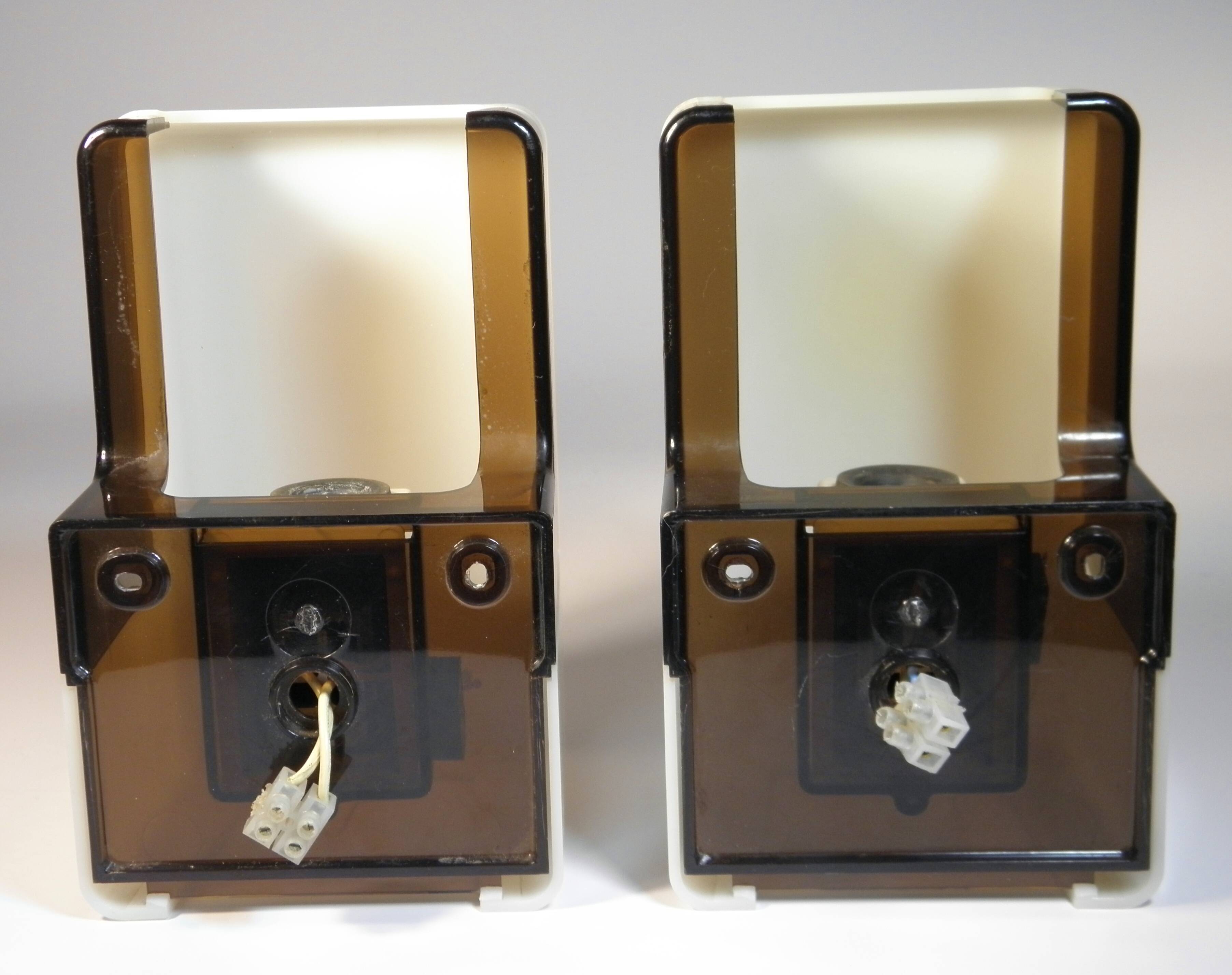 Pair of 1970s design wall lights