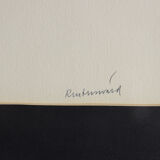 Vintage Color Lithograph by Carl Fredrik Reuterswärd, Abrakadabra, 1990