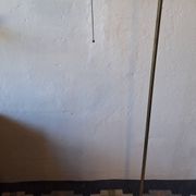 Mid century brass banker's adjustable floor lamp, 1970s