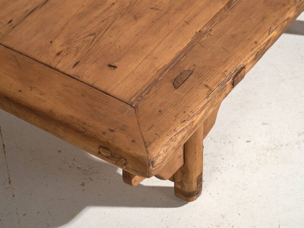 Antique Chinese kang coffee table – Primitive Chinese side table – circa 1900 #16