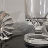 Set of 6 transparent luminarc cavalier liquor glasses with beautiful effect under vintage 70's glass
