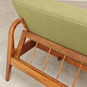 Green Banquette Daybed from Czechoslovakia 1960