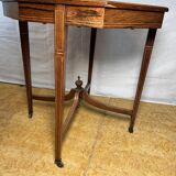 Table d'appoint octogonale en palissandre incrusté de style Édouardien, 1880-1910