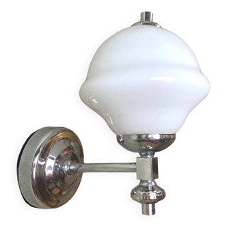 Minimalist white glass wall sconce lamp