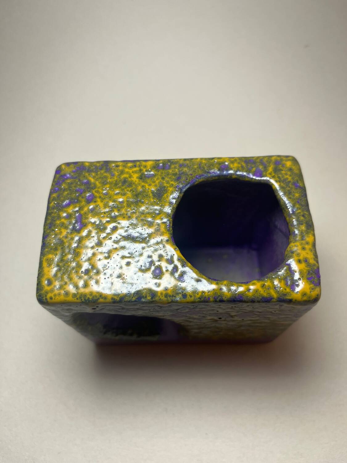 Vintage cubic vase