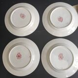 Antique Adderley & Co Lisbon pattern bon china set of 4 dessert plates