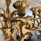 Lustre en bronze fin XIXe siècle 12 feux