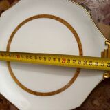 F. Legrand Limoges - Service à Dessert 2 Plat Gâteaux/Tartes + 11 assi