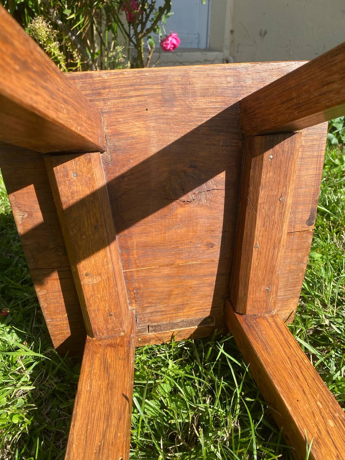 Pair of antique Catalan chairs with sun face motifs, Cerdagne