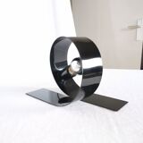 Steel looping lamp, Massive, Belgium, 1990.