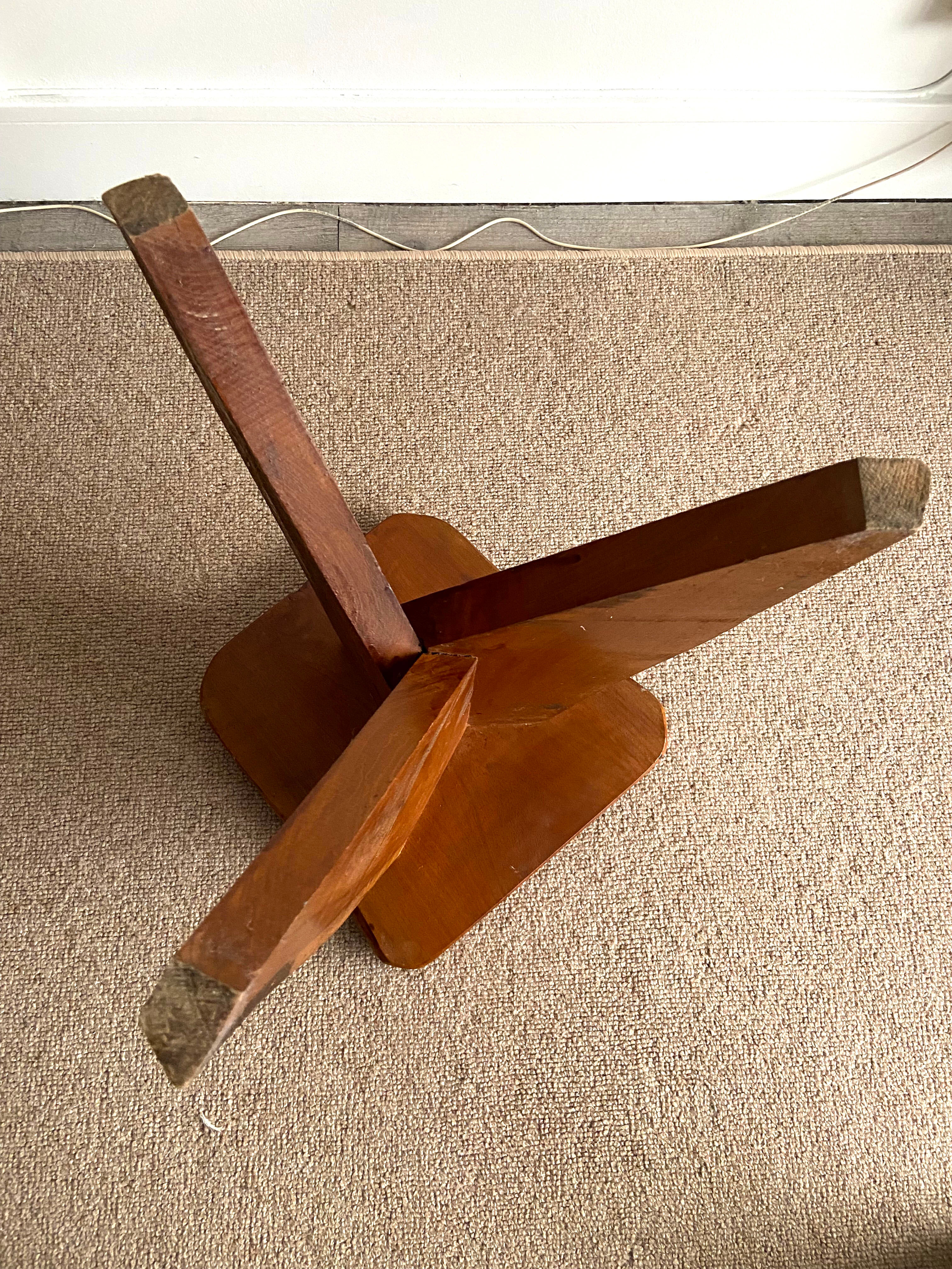Brutalist tripod stool