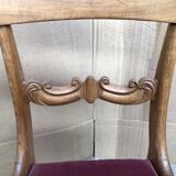 Set of 6 Restoration style chairs in cherry wood