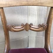 Lot de 6 chaises de style Restauration en merisier