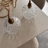 Cut crystal pendant light