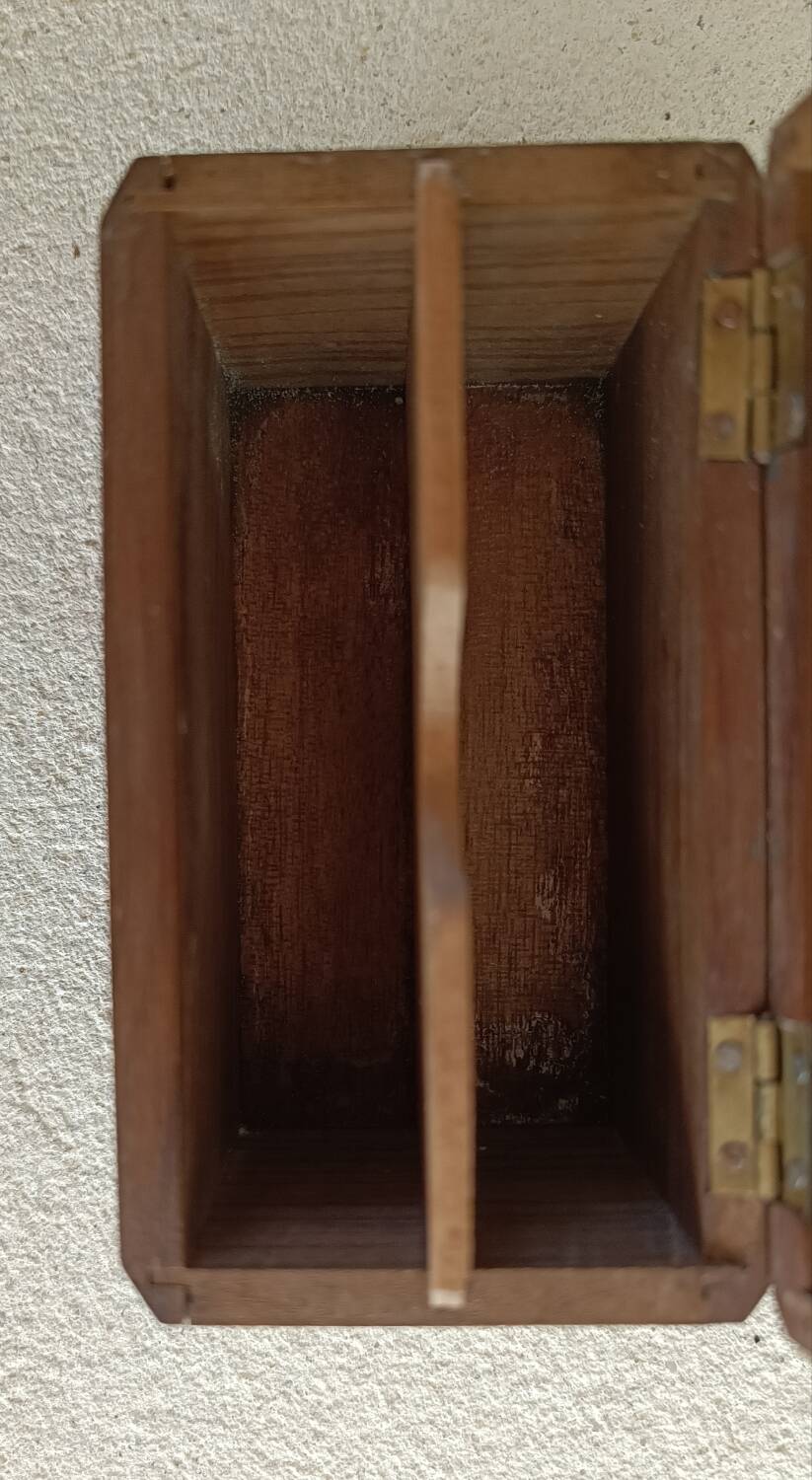 Wooden box for card games