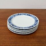 Set of German ceramic plates from the mid-century Hamburg Shape 20 Decor Blumenspiel by Lieselotte Kantner for Melitta, 1960s, set of 5.