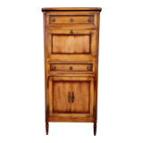 Secretary desk Louis XVI style in cherry tree circa 1950-1960