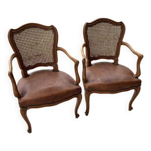 fauteuil en cannage et