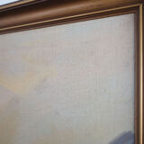 Painting „The Riverside Camp”, Scandinavian design, 19th century, by Vilhelm Oskar Engström