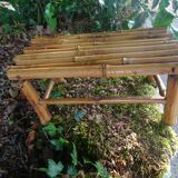 Small bamboo bench
