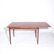 Mid-century modern Scandinavian dining table with extensions in teak, 1960s.