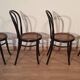 Chaises de salle à manger en hêtre courbé dans le style de Thonet, Italie, lot de 4
