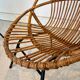 Set of 2 vintage rattan armchairs – 60s/70s style