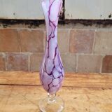 Marbled opaline vase