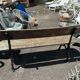 Antique garden bench in cast iron and wood from the 1940s