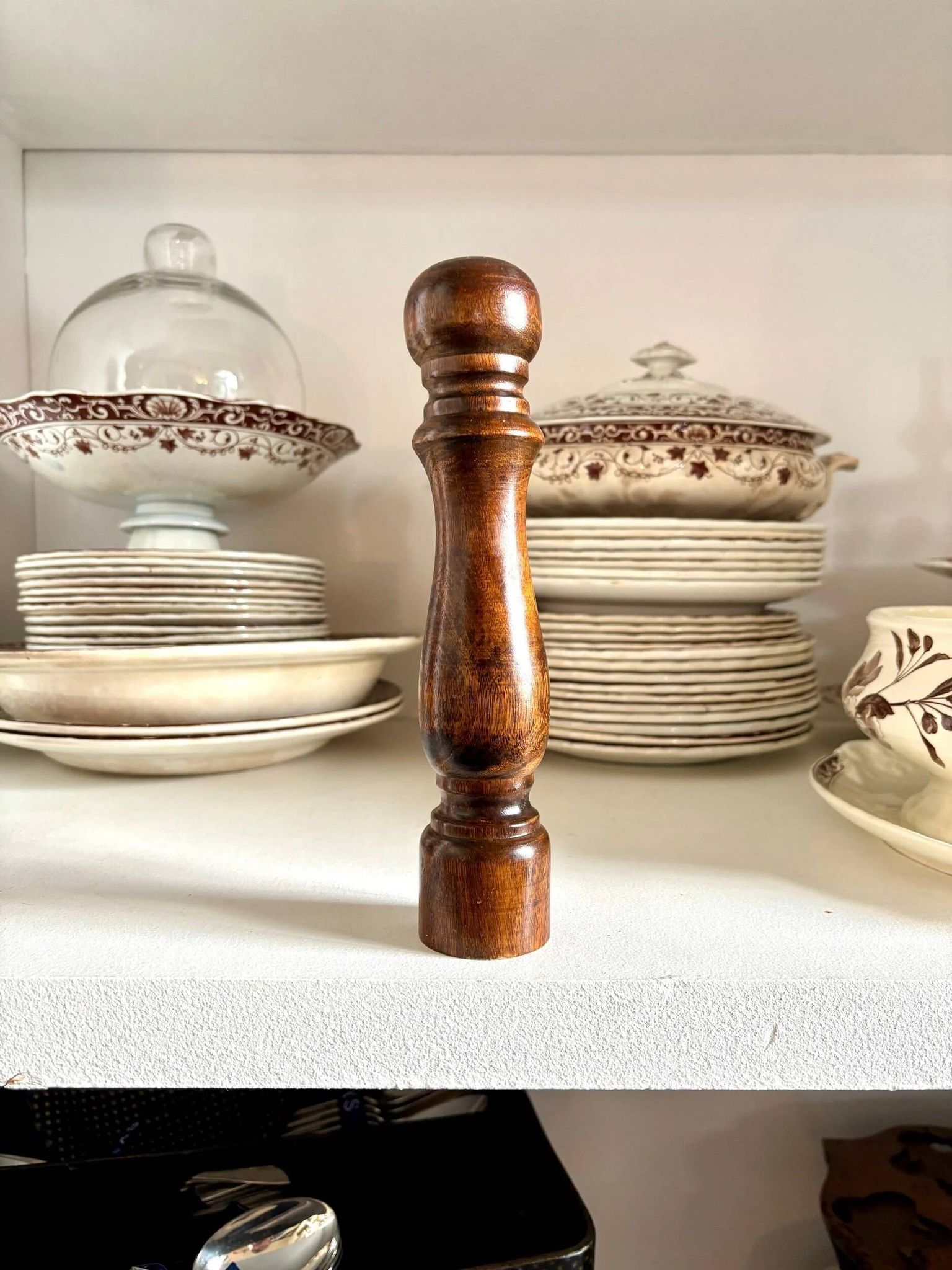 Salière, poivrier en bois foncé n°2