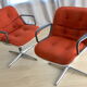 Pair of chairs by Charles Pollock, 1st edition Knoll