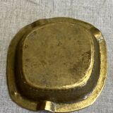 Hammered brass ashtray