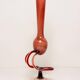 Vase artistique vintage beige et orange milieu du siècle, verre de Murano, Europe, années 1970