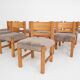 Set of 10 pinewood dining chair in the style of Ate van Apeldoorn, The Netherlands 1970's