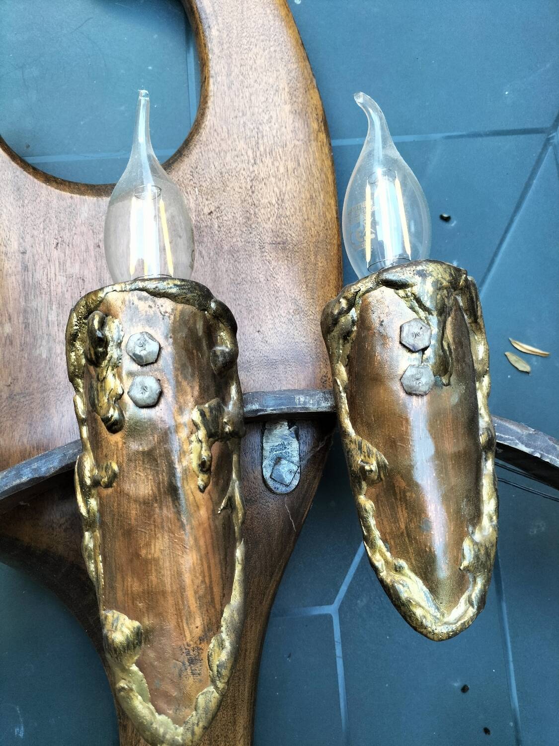 Large wall sconce, one-of-a-kind