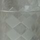 Diamond checkered crystal vase in depoli art deco glass