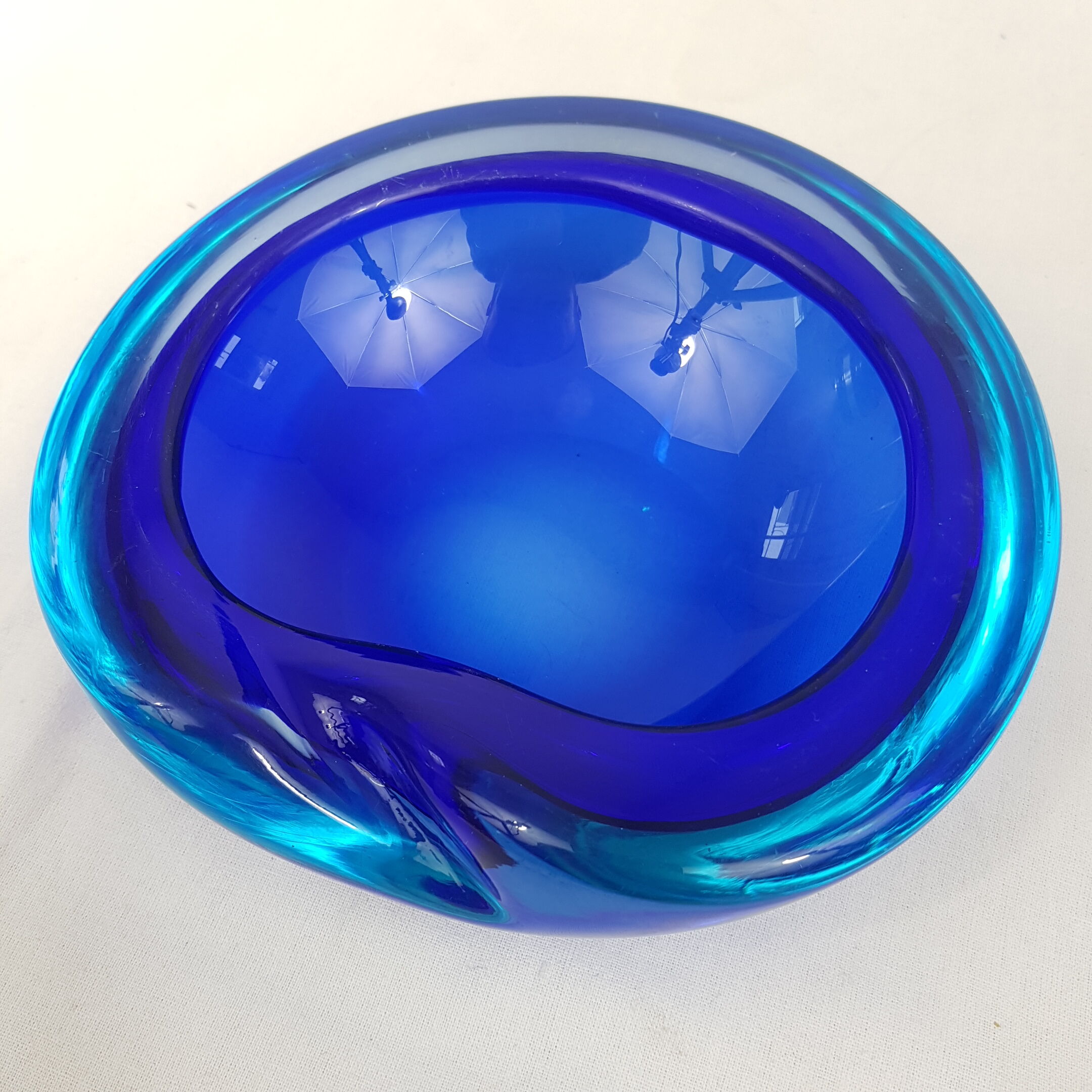 Ashtray "geode" Murano Sommerso