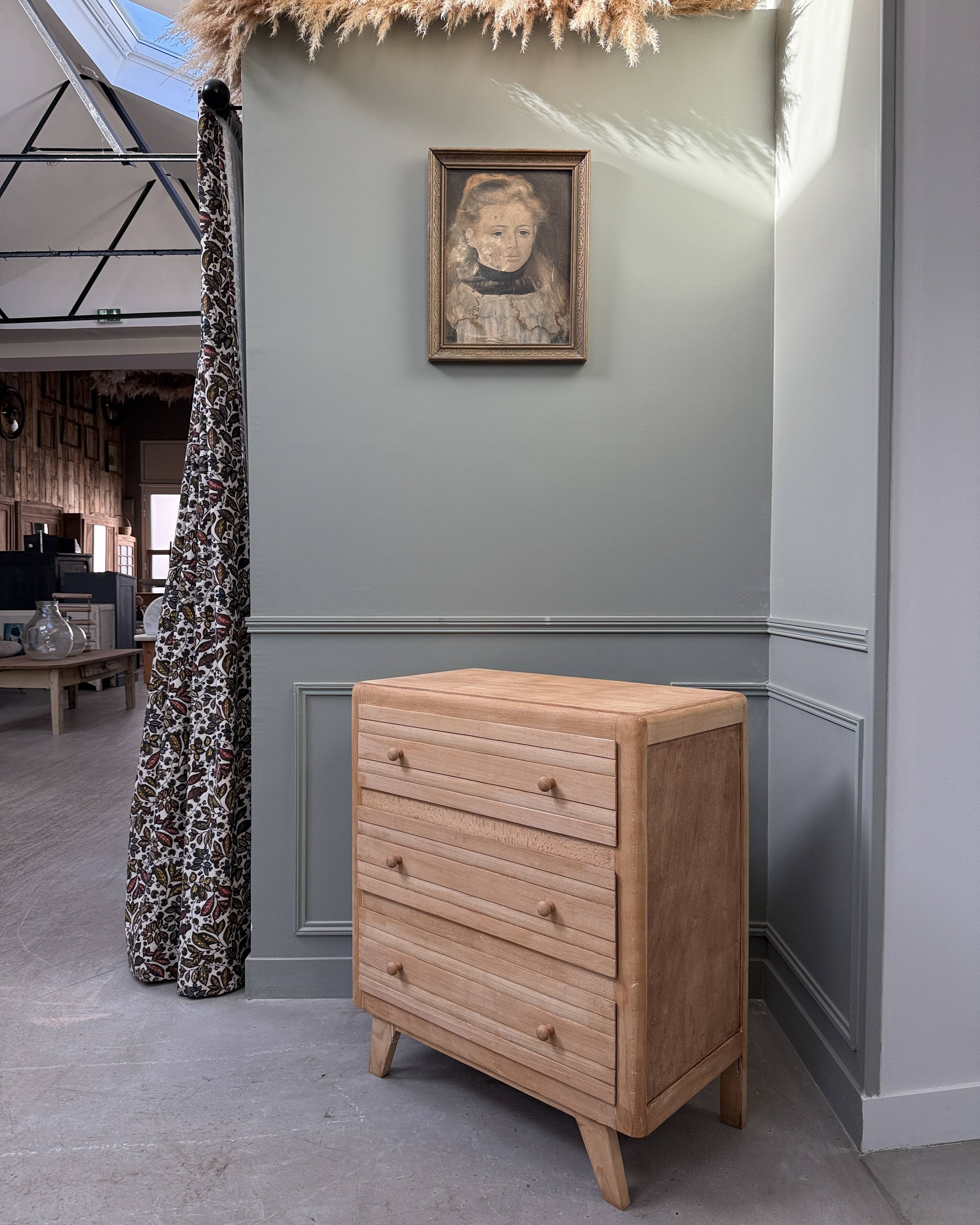 Vintage beech commode (renovated)