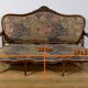 Louis XV style living room in walnut – 1920