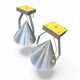 2 plafonniers, appliques de style industriel