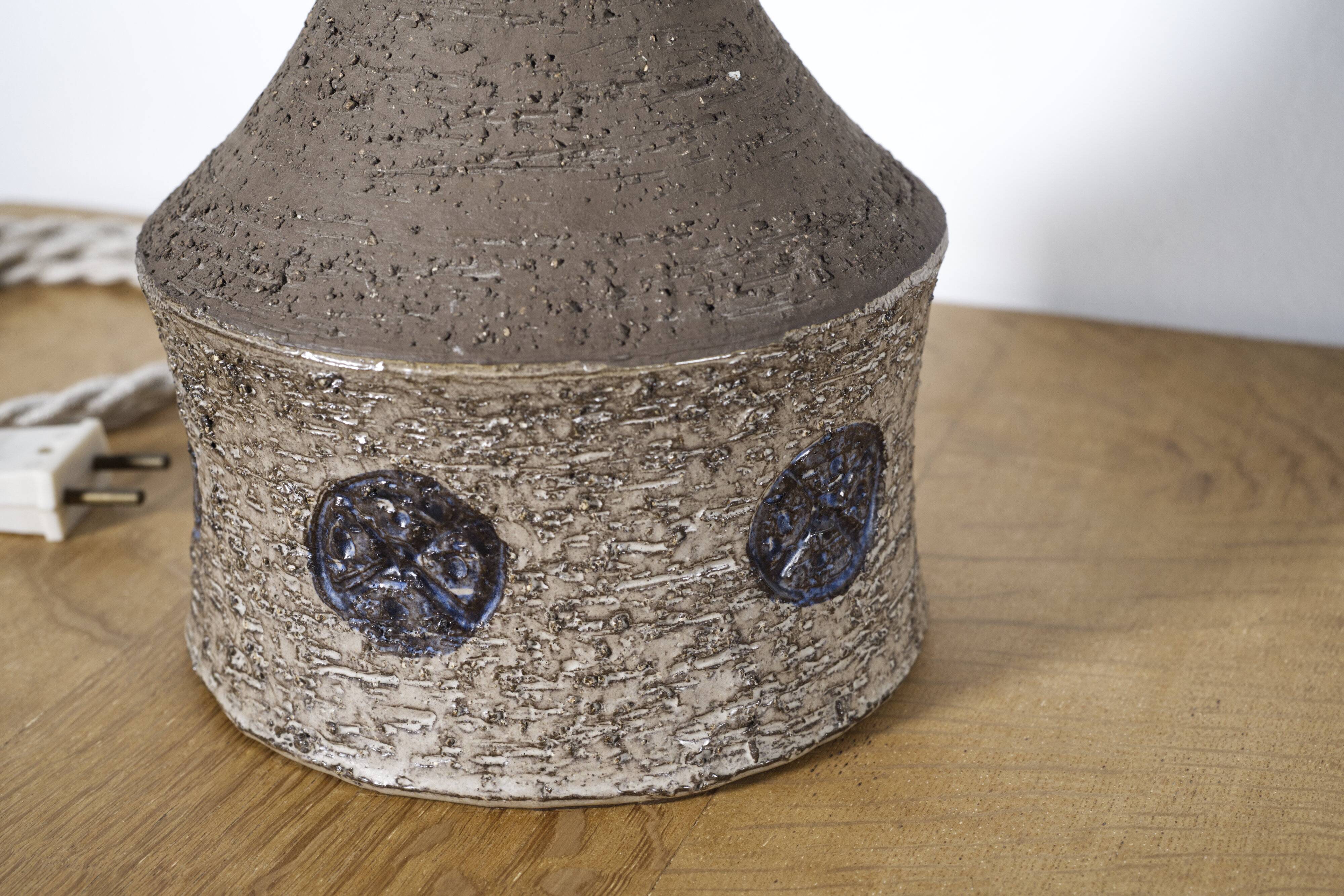 Danish mid-century ceramic table lamp