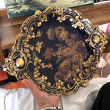 Decorative plate in Limoges porcelain