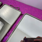 Miroir barbier triptyque vintage 50x21cm