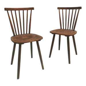Paire de chaises en bois - type